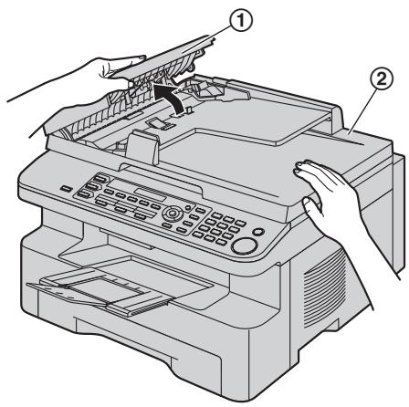 PANASONIC KXMB771E - Cleaning the document feeder rollers (KX-MB771 only) - 1