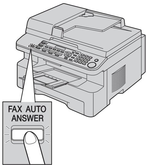 PANASONIC KXMB771E - Activating FAX ONLY mode - 1