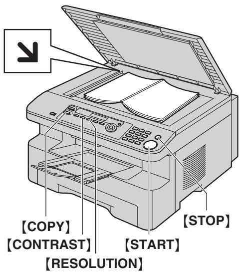 PANASONIC KXMB771E - Using the scanner glass - 1