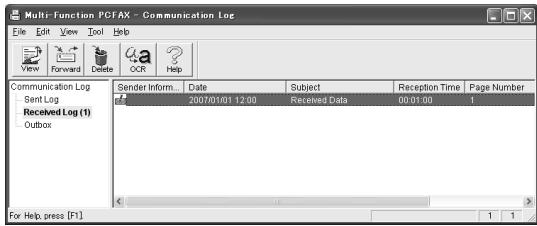 PANASONIC KXMB771E - Viewing a received document - 1