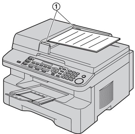 PANASONIC KXMB771E - Using the auto document feeder (KX-MB771 only) - 1