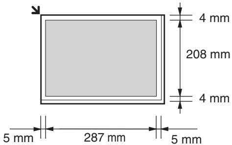 PANASONIC KXMB771E - Effective scanning area - 1