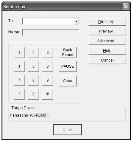 PANASONIC KXMB771E - Sending a computer document as a fax message from your computer - 1