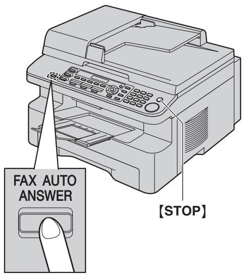 PANASONIC KXMB771E - Activating TEL/FAX mode - 1