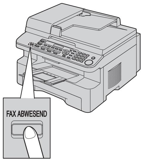 PANASONIC KXMB771G - Aktivieren des TEL/FAX-Modus - 1
