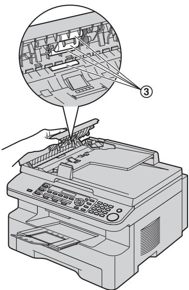 PANASONIC KXMB771G - Reinigung der Rollen des Dokumenteneinzugs - 2