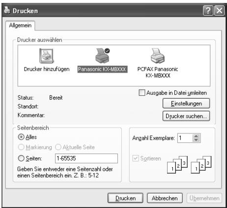 PANASONIC KXMB771G - Drucken aus Windows-Anwendungen - 1