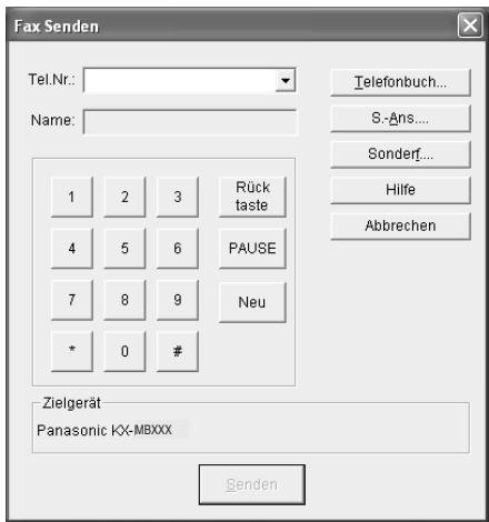 PANASONIC KXMB771G - Computerdokuments von Ihr Computer aus als Faxmitteilung - 1