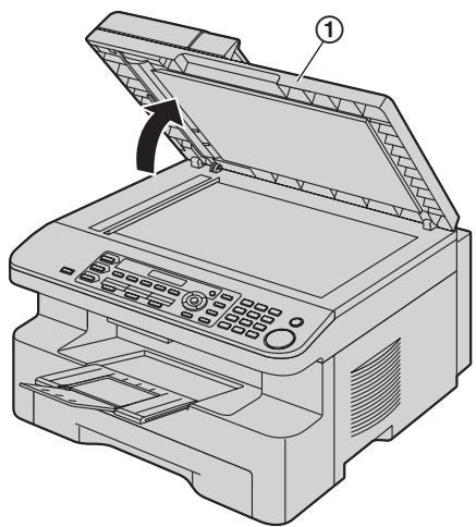 PANASONIC KXMB771G - Weiße Platte und Vorlagenglas des Scanners - 1