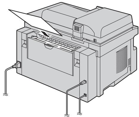 PANASONIC KXMB771G - Wenn das Aufzeichnungspapier im manuellen Eingabefach nicht richtig in das Geräte eingezogen wird - 1