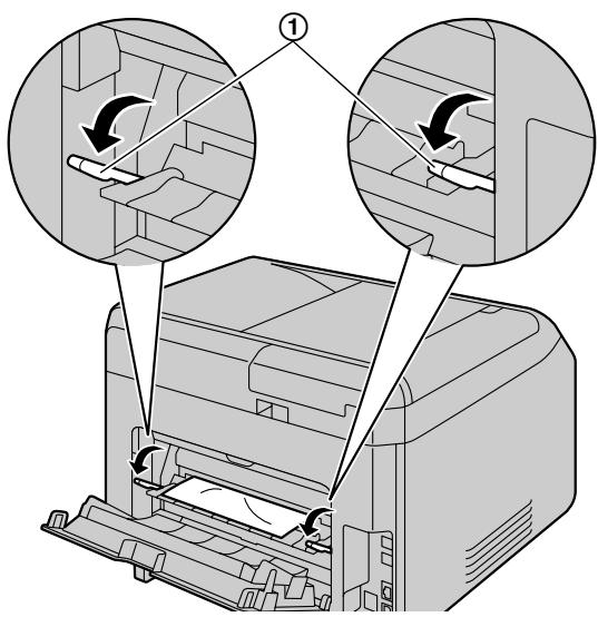 PANASONIC KXMB2130G - Fall 2: Wenn sich das Aufzeichnungspapier in der hinteren Abdeckung staut. - 2
