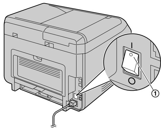 PANASONIC KXMB2130G - Ein-/Ausschalten des Geräts - 1