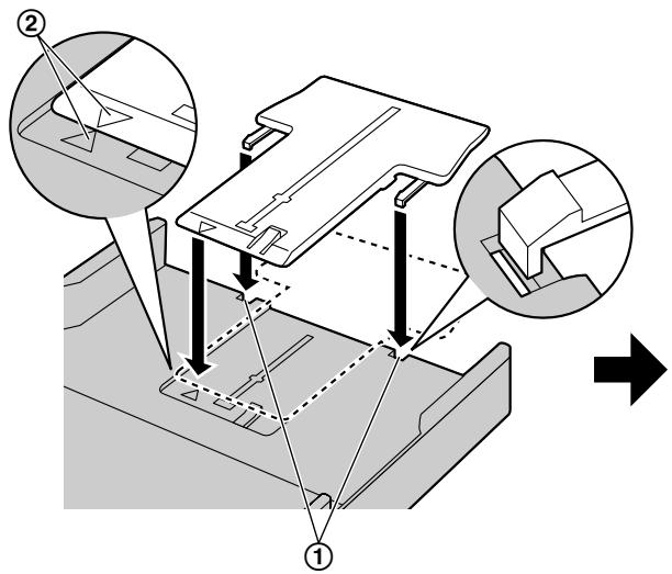 PANASONIC KXMB2130G - Einlagen von Papier größter als A4 (unter Zuhilfenahme der Verlängerungsführung) - 2