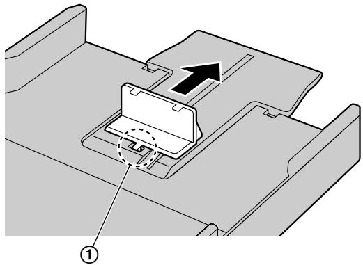 PANASONIC KXMB2170EU - Chargement de papier d'un format supérieur à A4 (à l'aide du guide d'extension) - 3