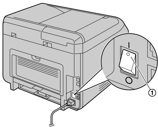 PANASONIC KXMB2170EU - Mise sous/hors tension - 1