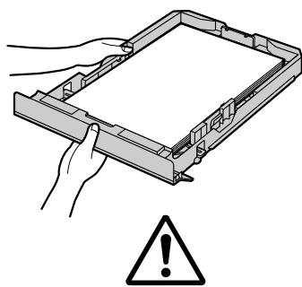 PANASONIC KX MB1500 - Précaution d'utilisation du bac d'alimentation - 2