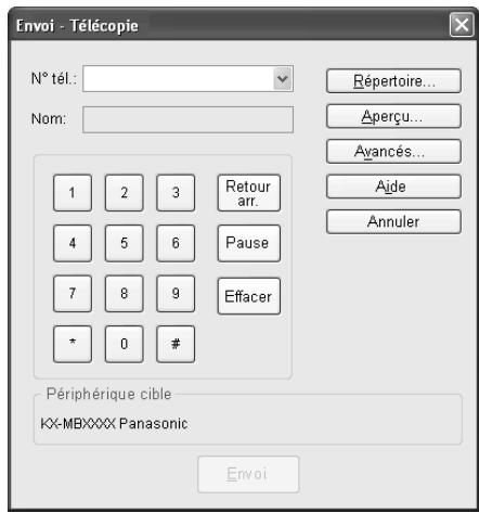 PANASONIC KX MB1500 - Envoi d'un document électronique en tant que télécopie à partir de l'ordinateur - 1