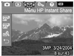 HP PHOTOSMART M307 - Menu de l'appareil photo - 3