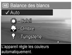 HP PHOTOSMART M307 - Balance des blancs - 1