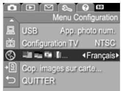 HP PHOTOSMART M307 - Chapitre 6 - Utilisation du menu Configuration - 2