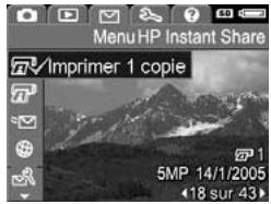 HP PHOTOSMART M417 - Envoi d'images vers des destinations - 1