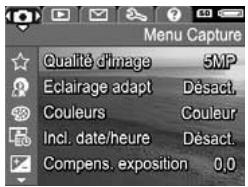 HP PHOTOSMART M417 - Menu de l'appareil photo - 1