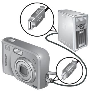 HP PHOTOSMART M527 - Configuration de destinations en ligne dans l'appareil photo - 1