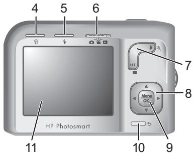HP PHOTOSMART M547 - Camera top and back - 2