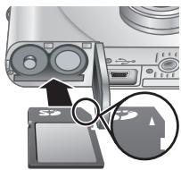 HP PHOTOSMART M547 - Einsetzen und Formatieren einer optionalen Speicherkarte - 1