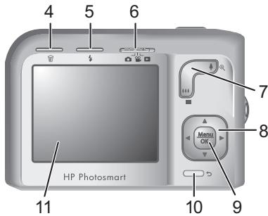 HP PHOTOSMART M547 - Ober- und Rückseite der Kamera - 2