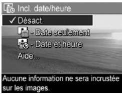 HP PHOTOSMART R507 - Incrustation de la date et de l'heure - 1