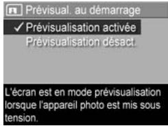 HP PHOTOSMART R507 - Prévisualisation au démarrage - 1