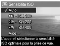 HP PHOTOSMART R507 - Sensibilité ISO - 1
