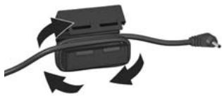 HP PHOTOSMART R507 - Fixation de l'anneau de ferrite au cordon de l'adaptateur secteur - 2