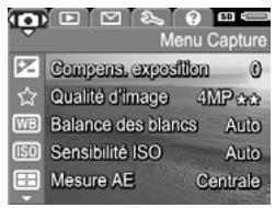 HP PHOTOSMART R507 - Utilisation du menu Capture - 1