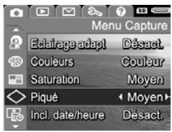 HP PHOTOSMART R507 - Utilisation du menu Capture - 2