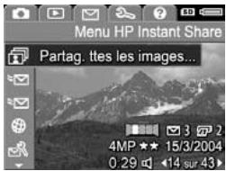 HP PHOTOSMART R507 - Sélection de toutes les images pour les destinations HP Instant Share - 1