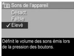 HP PHOTOSMART R607 - Sons de l'appareil - 1