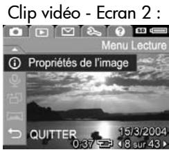 HP PHOTOSMART R607 - Utilisation du menu lecture - 4
