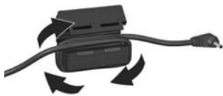 HP PHOTOSMART R607 - Fixation de l'anneau de ferrite au cordon de l'adaptateur secteur - 2