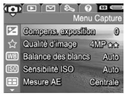 HP PHOTOSMART R607 - Utilisation du menu Capture - 1