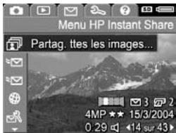HP PHOTOSMART R607 - Détection de toutes les images pour les destinations HP Instant Share - 1