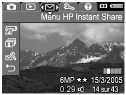 HP PHOTOSMART R717 - Menu de l'appareil photo - 3