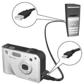 HP PHOTOSMART R717 - Transfert d'images vers l'ordinateur - 1