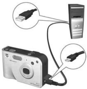 HP PHOTOSMART R717 - Configuration de destinations en ligne sur l'appareil photo - 1