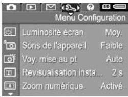 HP PHOTOSMART R717 - Menu de l'appareil photo - 4