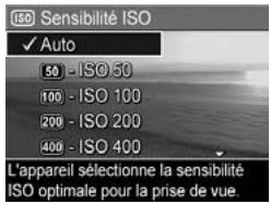 HP PHOTOSMART R717 - Sensibilité ISO - 1