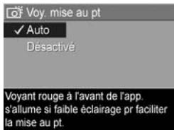 HP PHOTOSMART R717 - Voyant d'aide à la mise au point - 1
