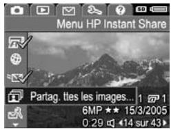 HP PHOTOSMART R717 - Envoi de toutes les images vers les destinations - 1