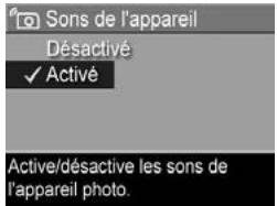 HP PHOTOSMART R717 - Sons de l'appareil - 1